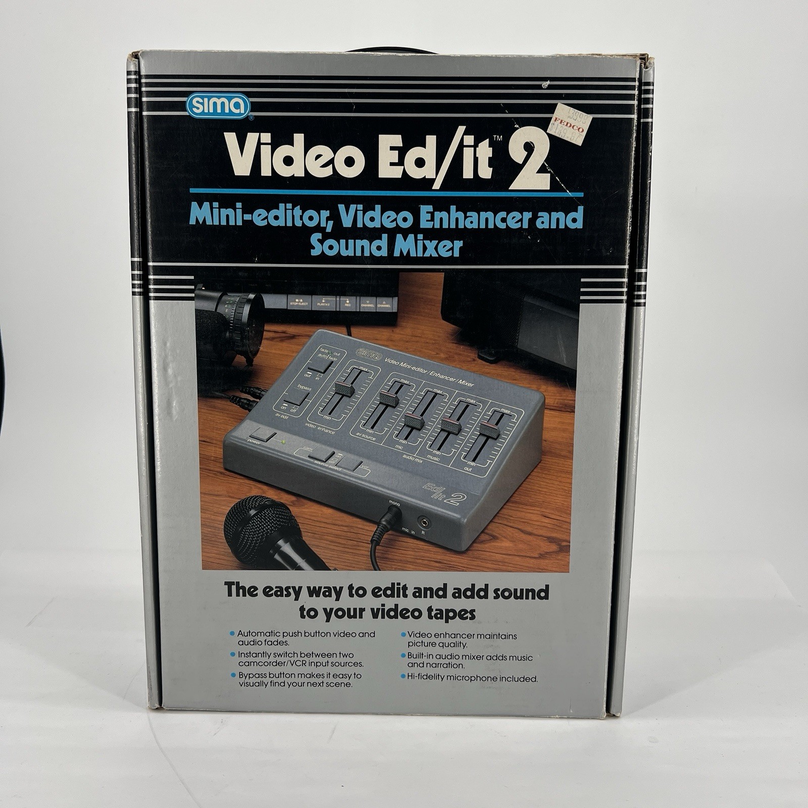 Sima Video Ed/it 2 Mini Editor Video Enhancer and Sound Mixer 1990 Preowned