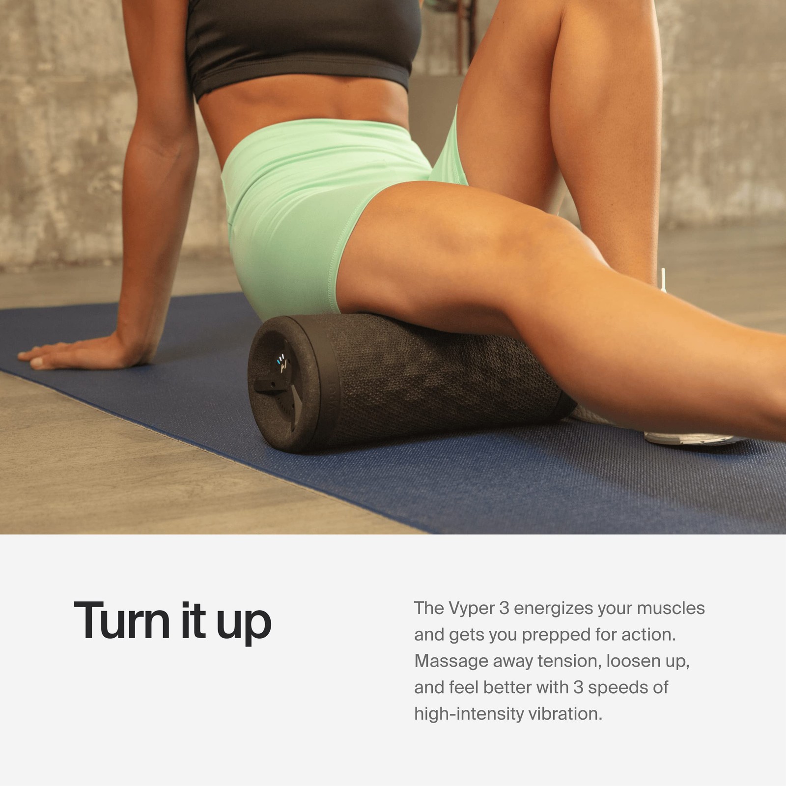 Hyperice Vyper 3 - Powerful High-Intensity Vibrating Foam Roller - Relieve Mu...