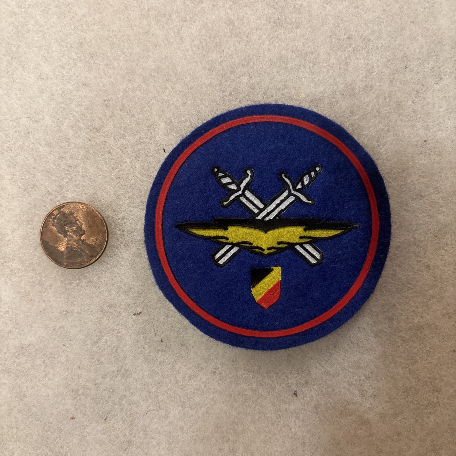BELGIUM MILITARY SHOULDER ARM PATCH