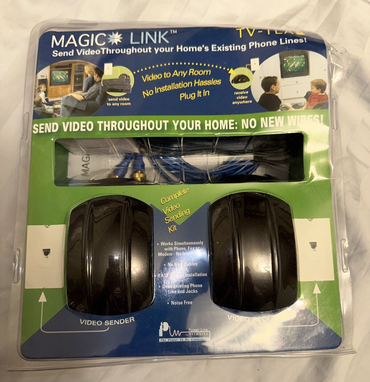 Magic Link TV-TLA Wireless Transmit Audio Video to Any Room Sender Receiver ML3