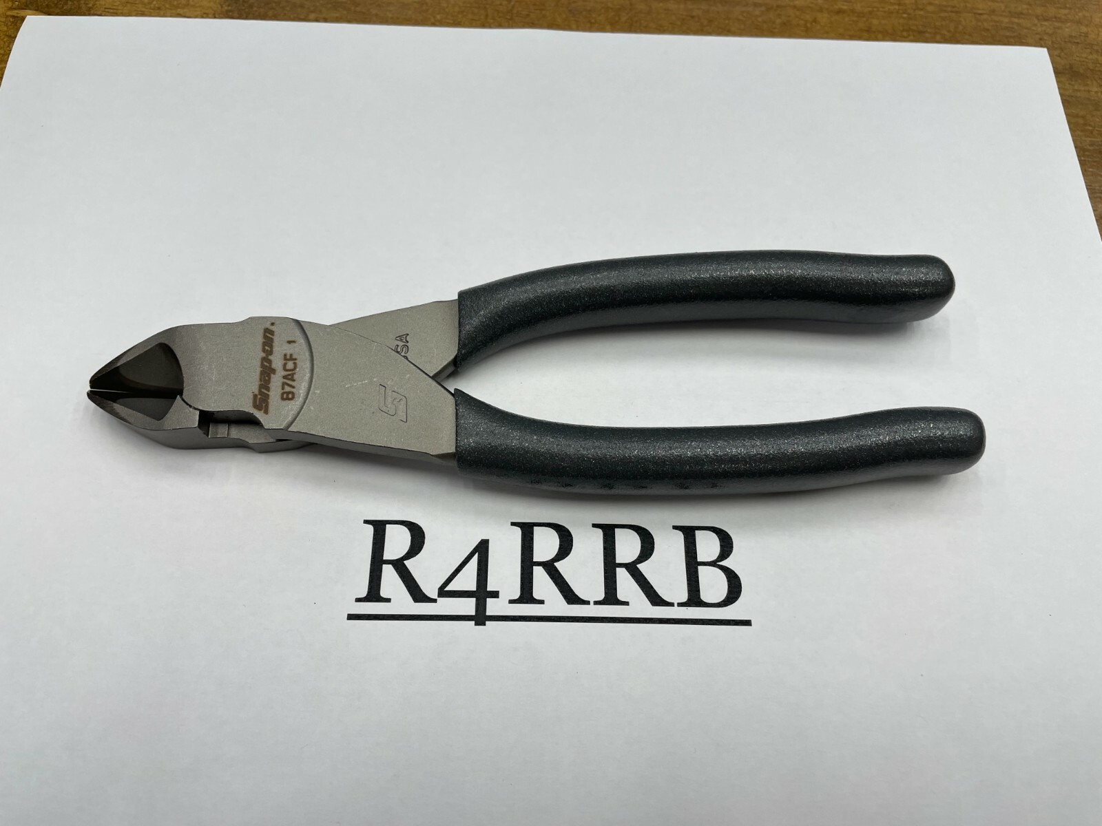 Snap-On Tools USA NEW DARK TITANIUM Vinyl Grip 7" Diagonal Cutter Pliers 87ACFDT