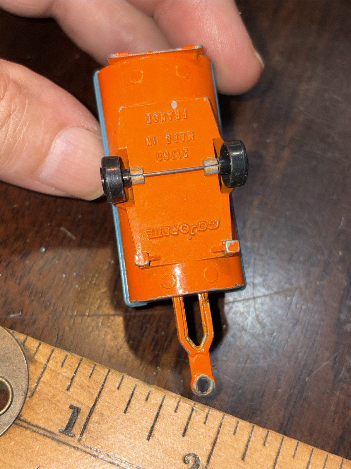 Blue And Orange Compressor TRAILER Mojorette toy NICE! B141