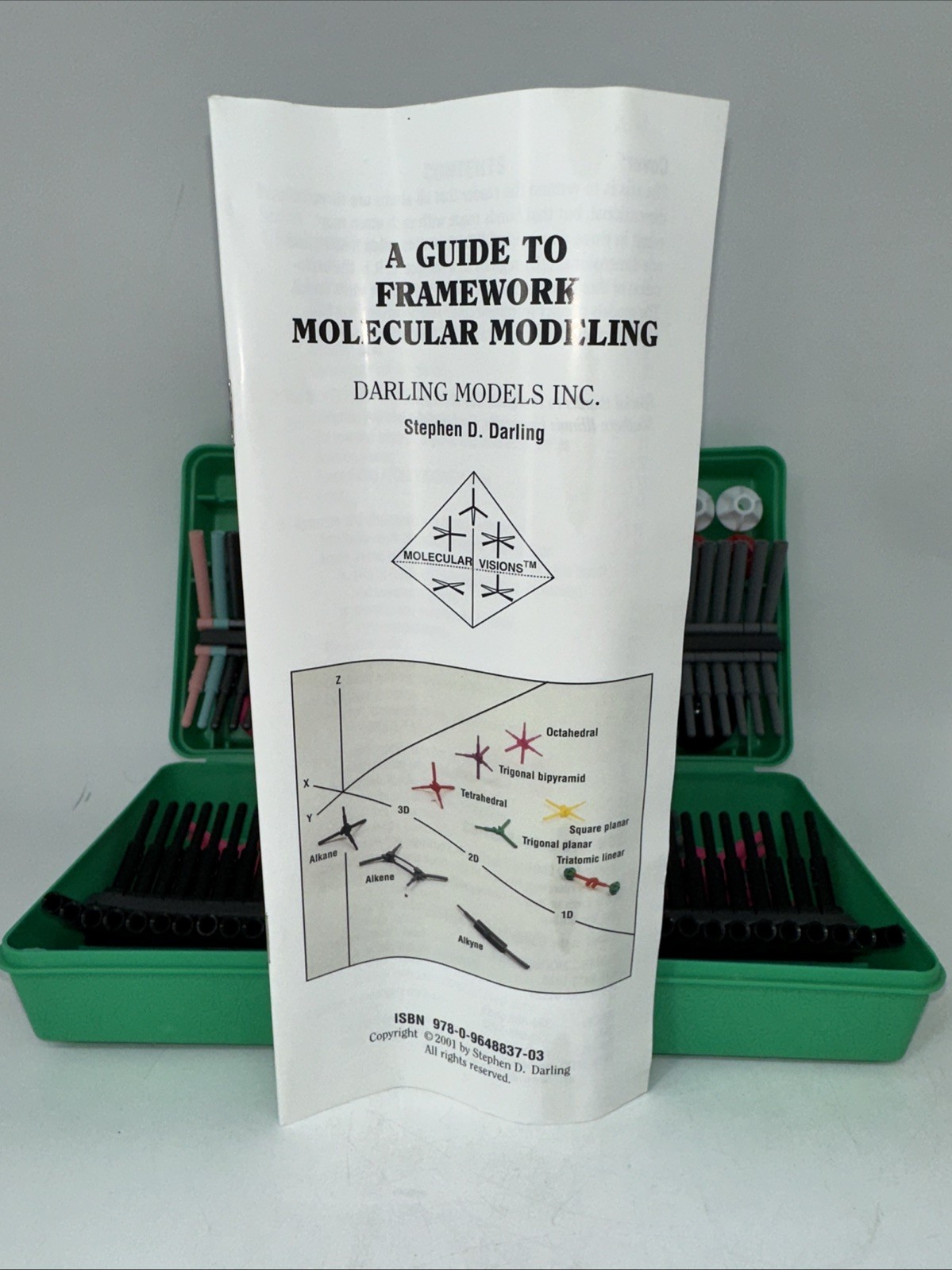 Darling Models MOLECULAR VISIONS FLEXIBLE Stereo Chemistry Model Kit READ!