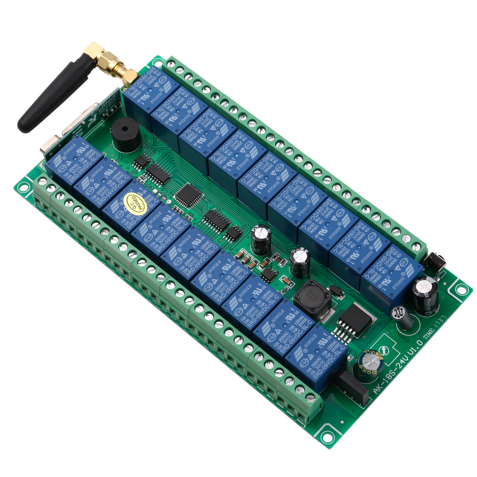 18CH 12-24VDC Wireless Remote Control Relay Switch Transmitter & Receiver 433Mhz