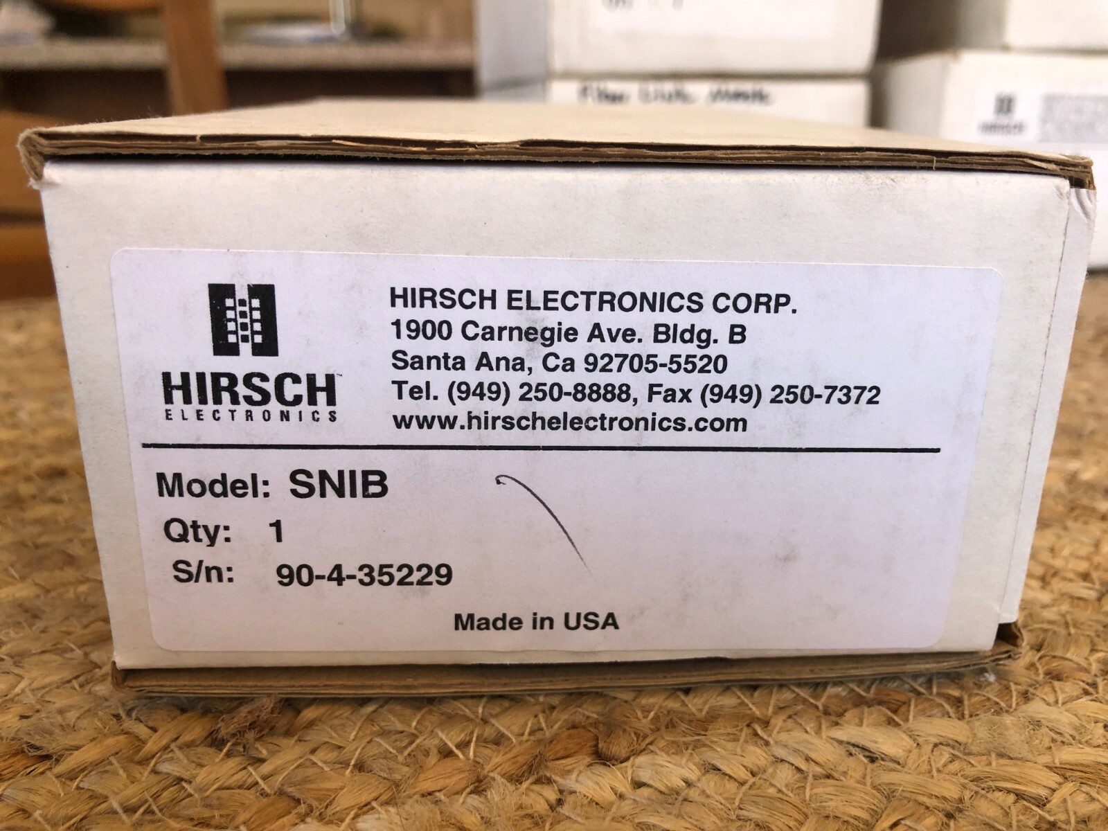 HIRSCH Electronics SNIB Access Control Communication Board NEW