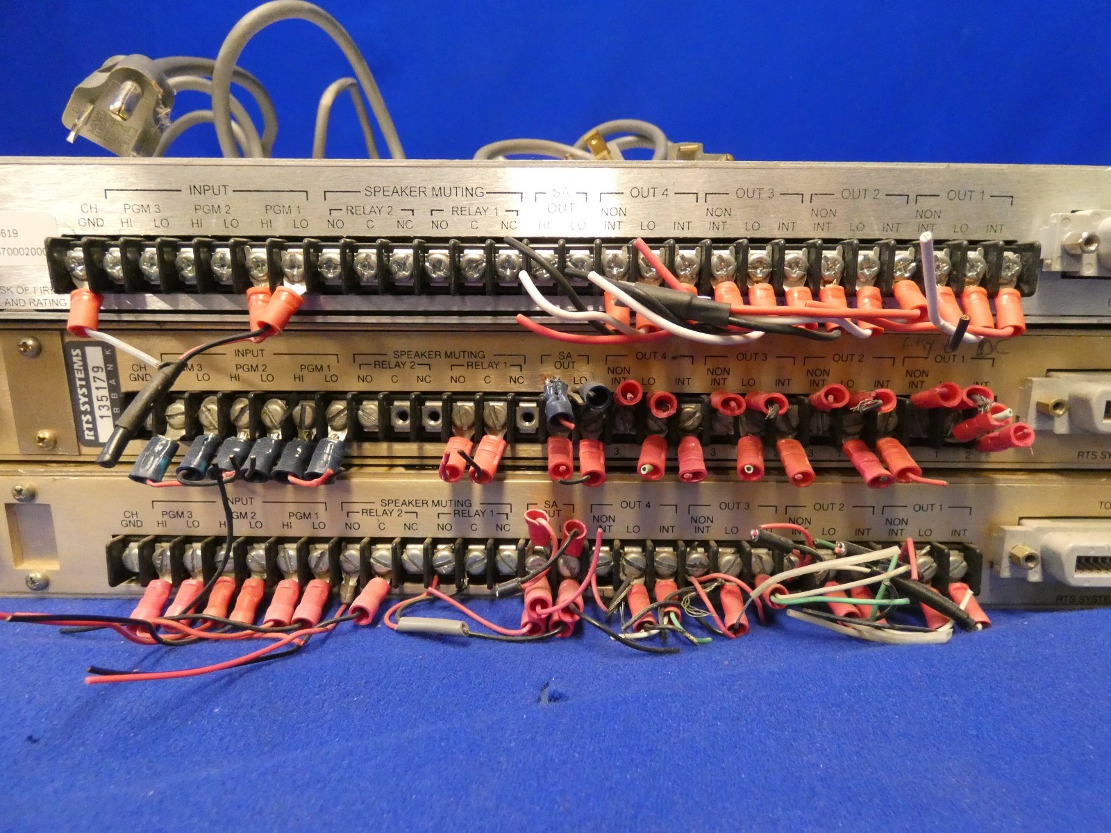 RTS Systems Series 4000 IFB System Central Electronics Model 4010 (QTY 3 Total)
