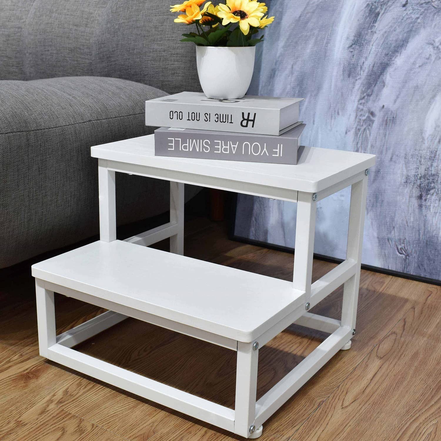 Step Stools for Adults Kids,Heavy Duty Sturdy Step Stool Helper for Kitchen B...