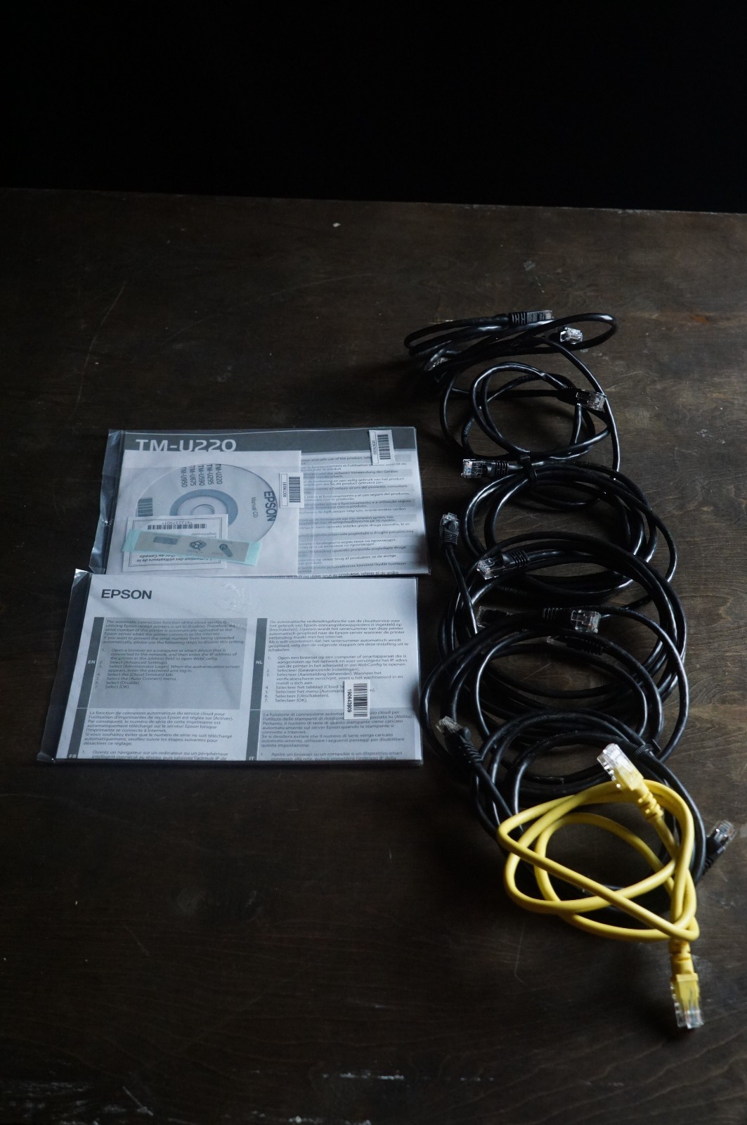 ✅UNTESTED✅2 Epson TM-U220B M188B Kitchen Receipt Printer W/ Ethernet - Read Desc