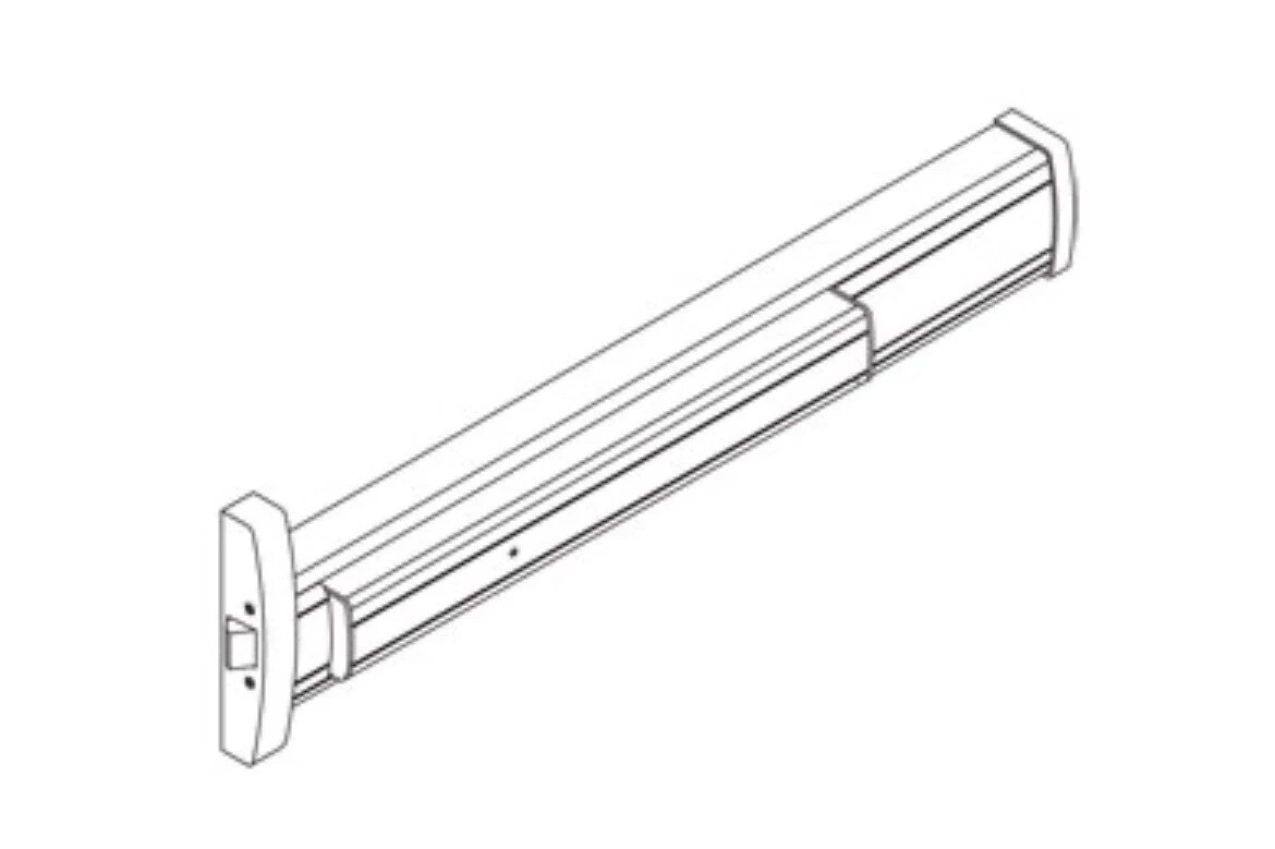Kawneer 1786 Rim Commercial Exit Device 133580-40 3'-0" Door Width #40 Bronze