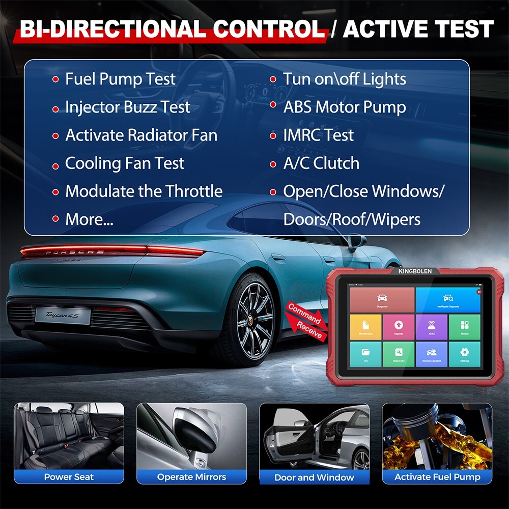 2025 Kingbolen K10 PRO Car Full System Diagnostic Tools Key ECU Coding Scanner