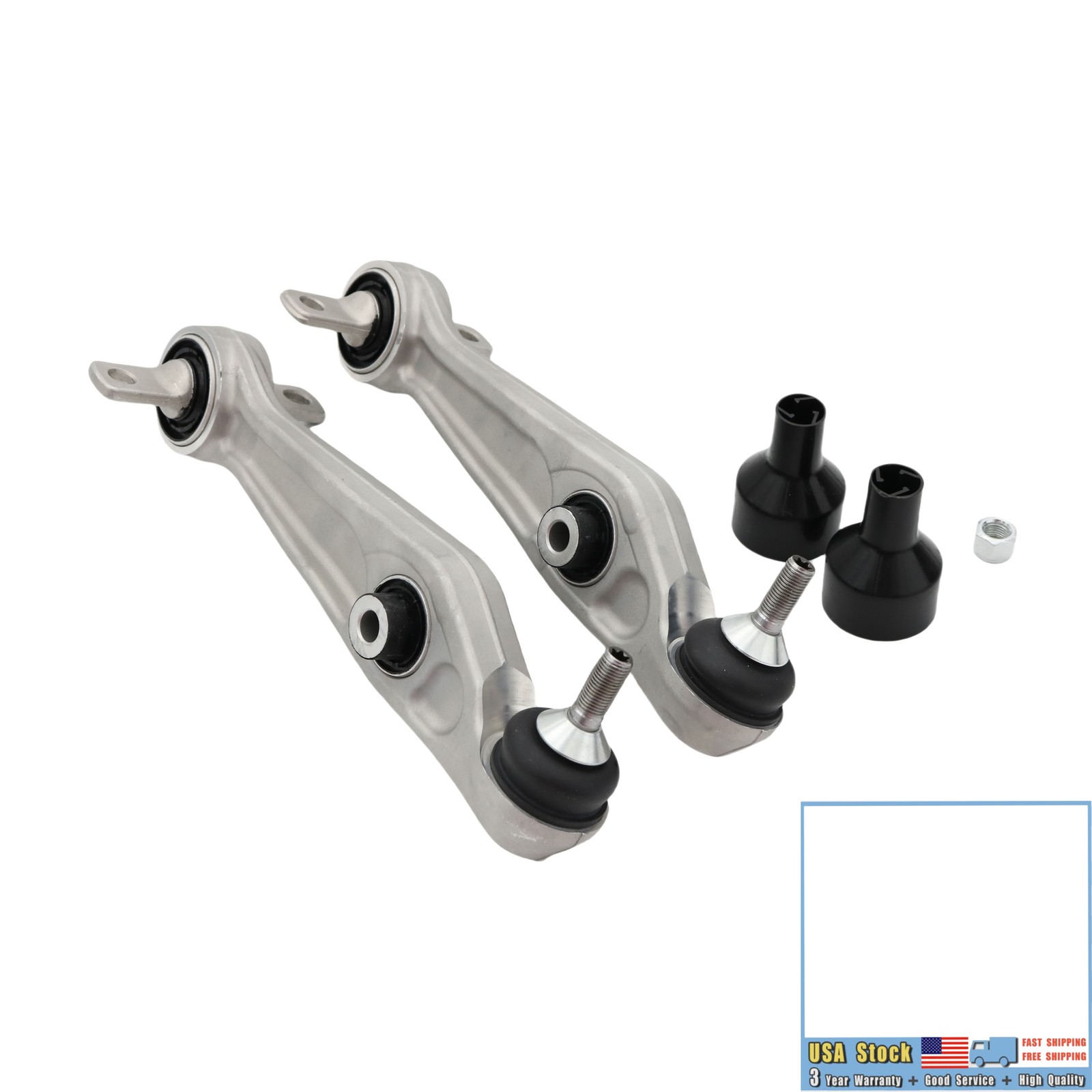 4x Front Left + Right Lower Control Arms Kit for 2017-2023 Tesla Model 3 Model Y