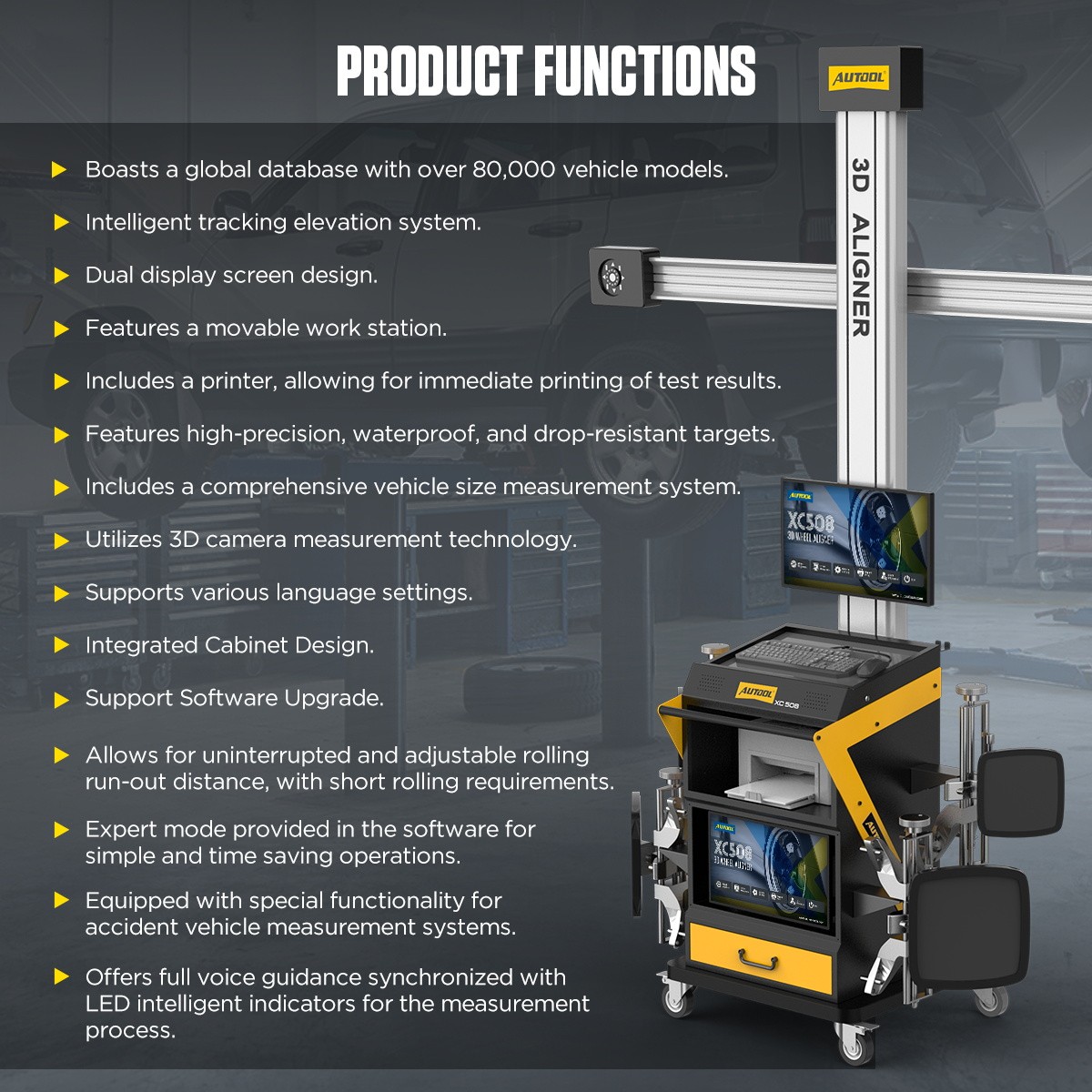 3D Wheel Alignment Machine Fully Automatic 4 Wheel Alignment Tool Professional