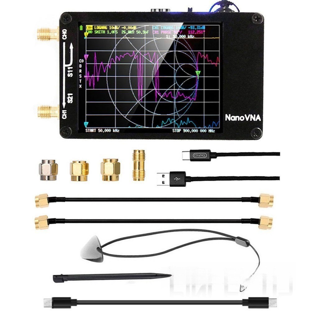 NEW NanoVNA-H PCB Upgraded Version Vector Network Analyzer Support 10kHz-1.5GHz