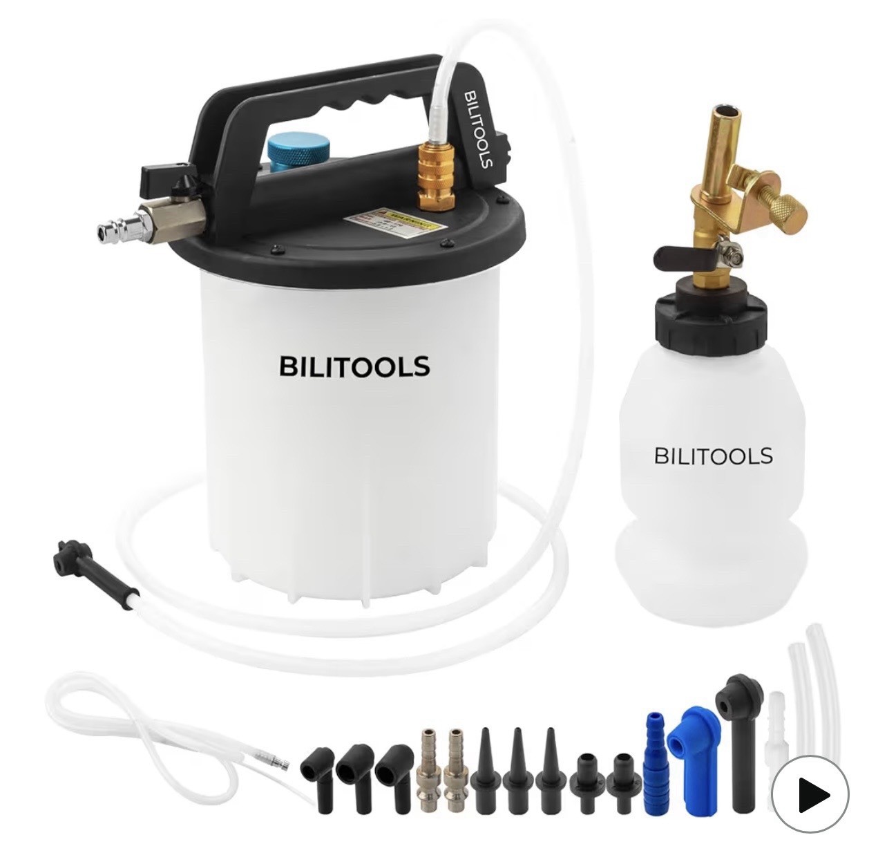 Universal One Person Pneumatic Brake System Clutch Fluid Bleeding Extractor Tool