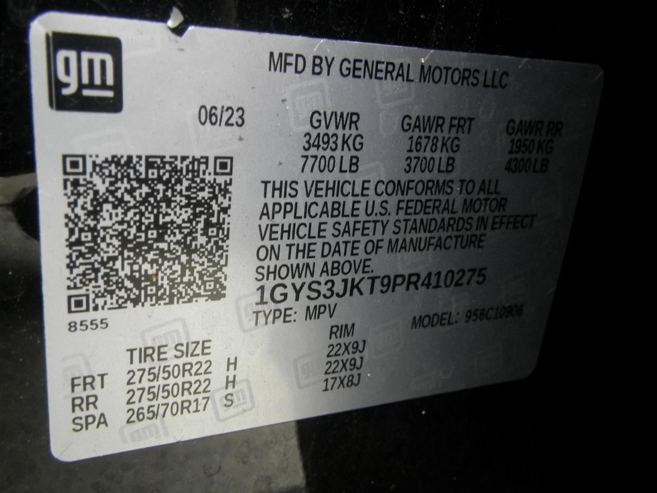 2023 Escalade ESV Upper Air Shutter 3.0L