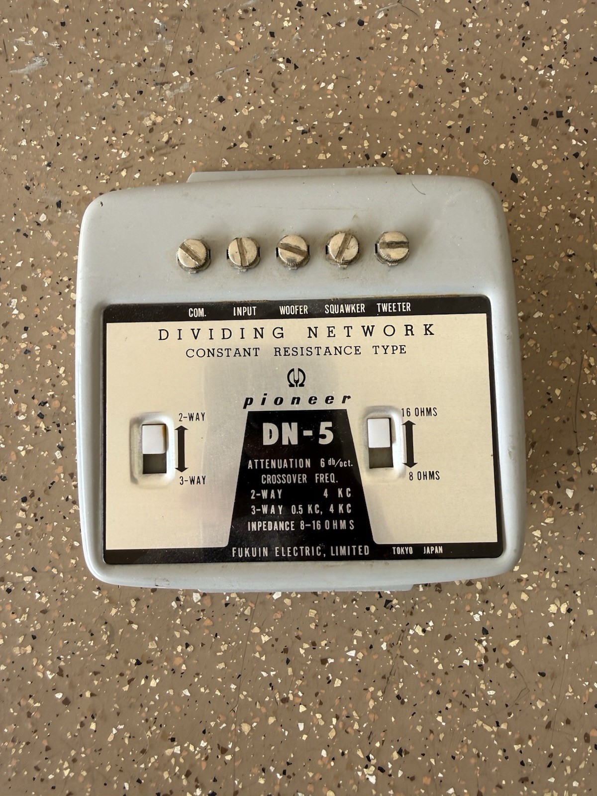 Vintage Audio Pioneer DN-5 Dividing Network Fukuin Electric Limited