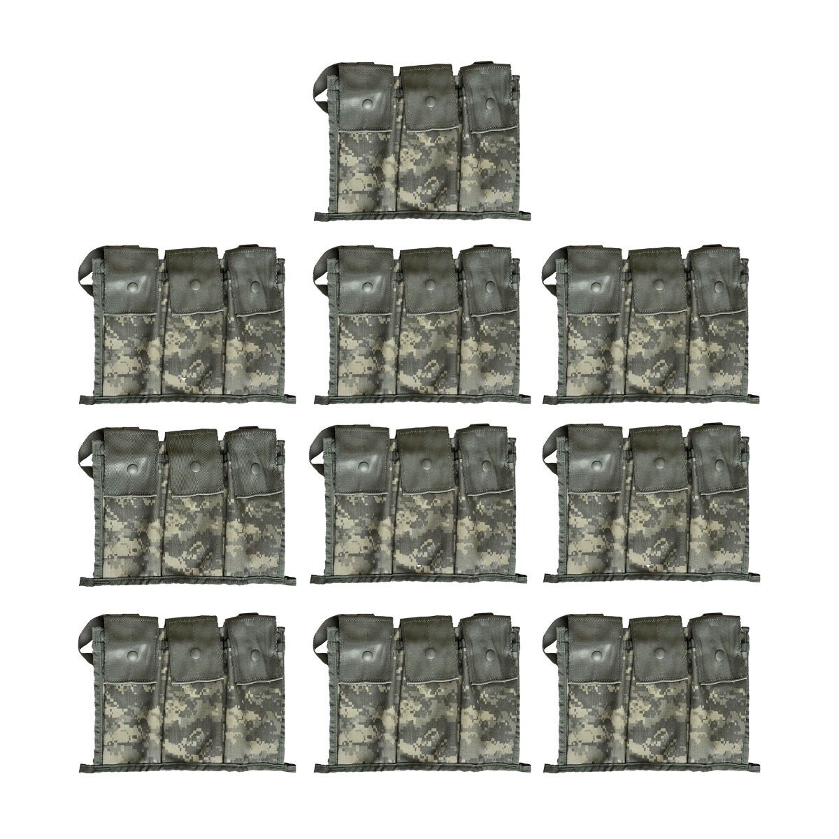 Pack of 10 Military 6 Magazine Bandoleer MOLLE II Mag Ammunition Pouch w/ Strap