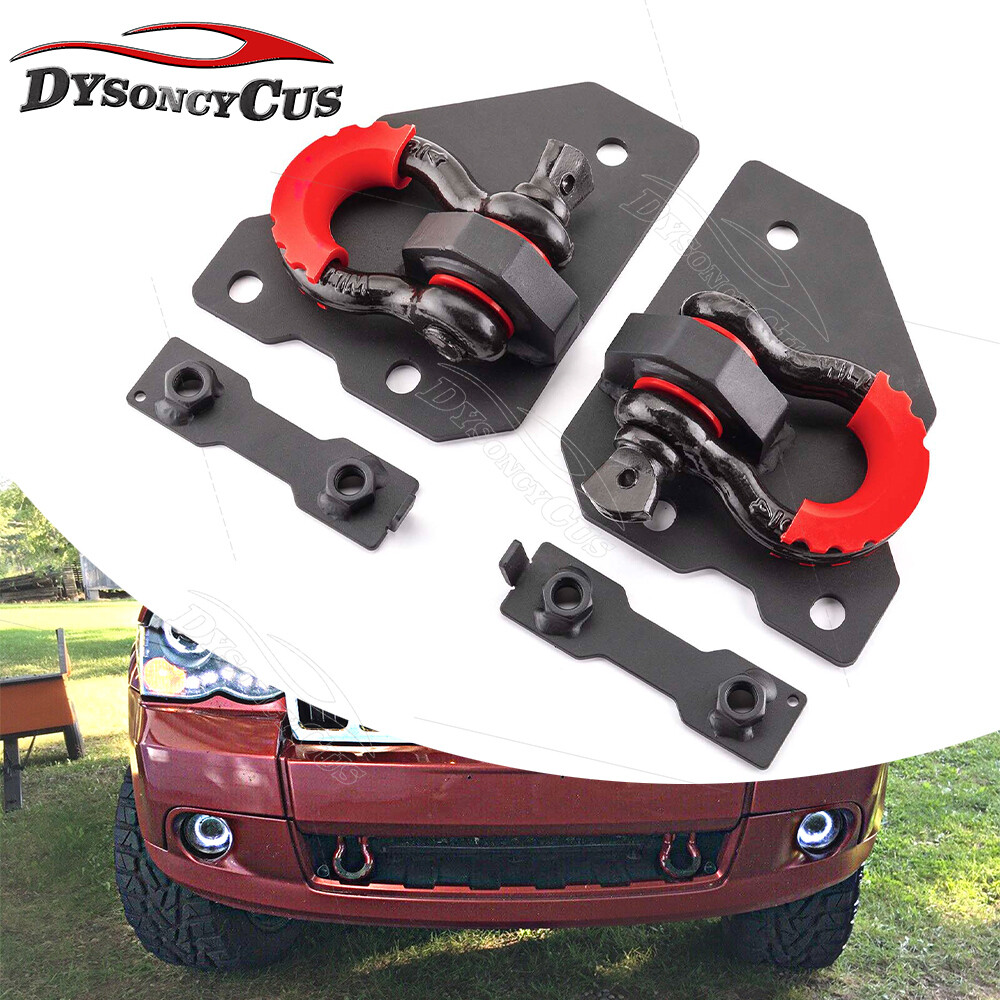 Front Tow Hook D-ring Kit For Jeep Grand Cherokee 2005-2007 2008 2009 2010 2011