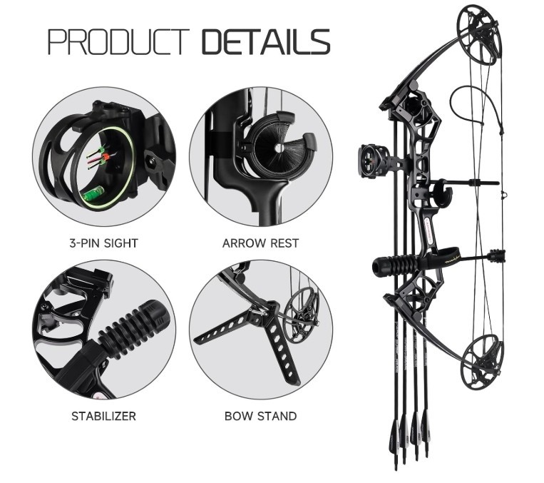 Lanneret Compound Bow and Archery Sets - Right Hand Archery Compound Bows