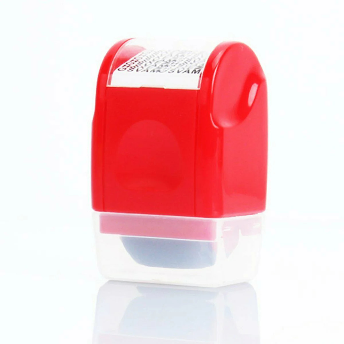 Identity Theft Protection Roller Stamp for Workshop (Red)