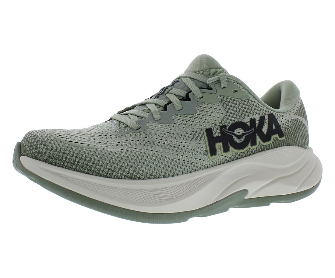 HOKA Mens' Rincon IV Synthetic Textile Running Sneakers - Eucalyptus