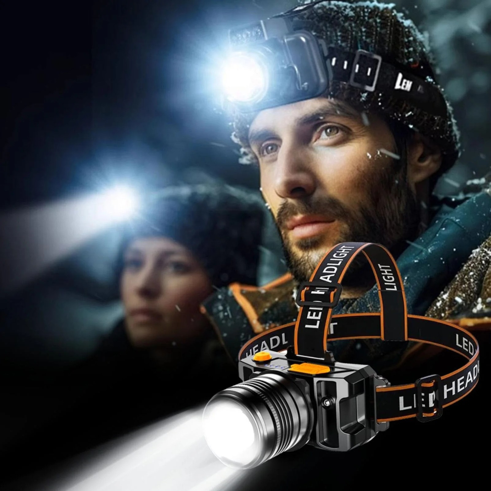 990000LM LED Headlamp Rechargeable Headlight Zoomable Head Torch Lamp Flashlight