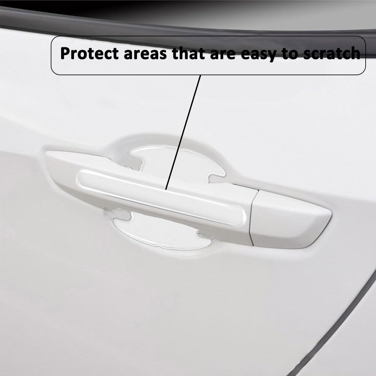 14 PCS Car Door Handle Scratch Protector,Universal Waterproof Transparency14