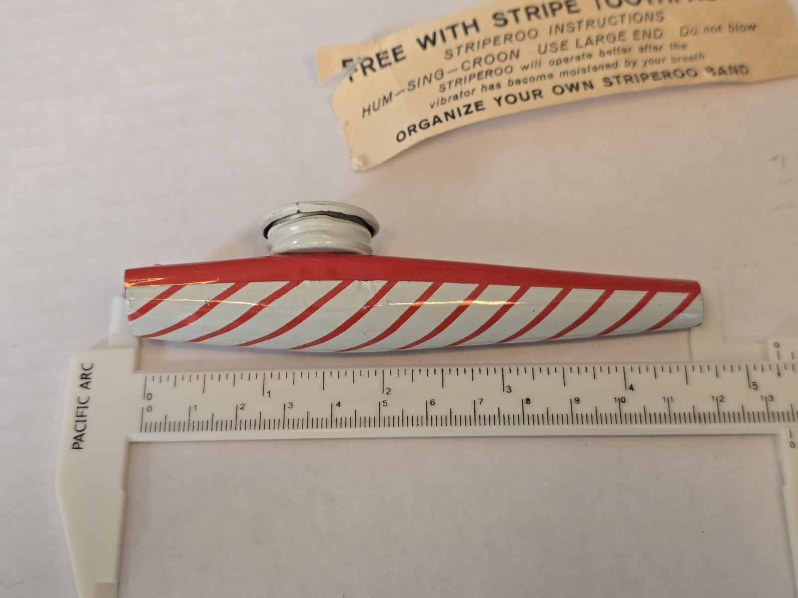 Vintage Striperoo Toothpaste Promo Toy Unused.