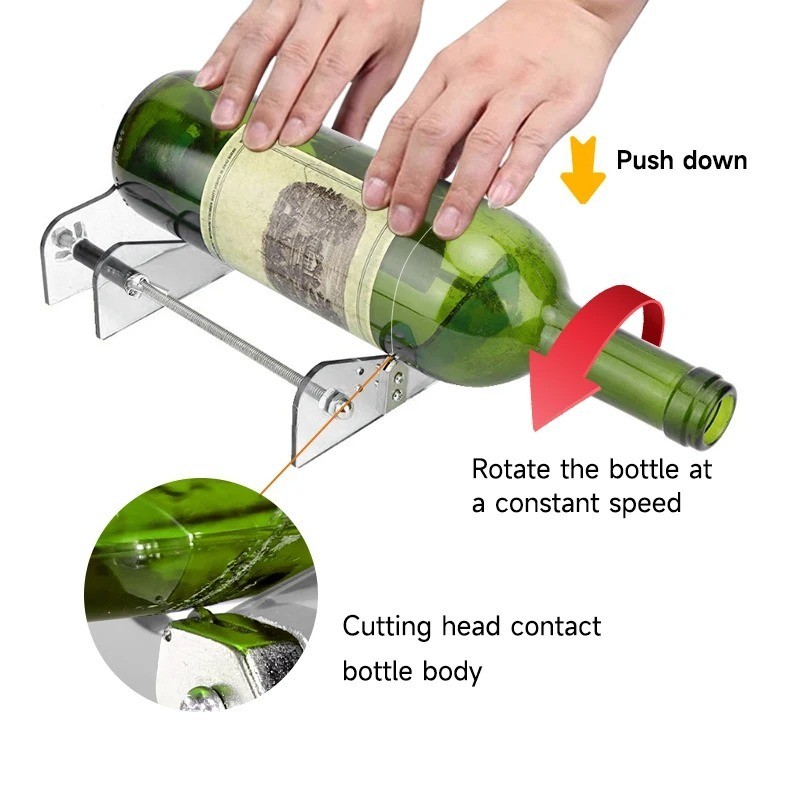 Glass Bottle Cutter Kit Beer Wine Jar DIY Cutting Machine Craft Recycle Tools US