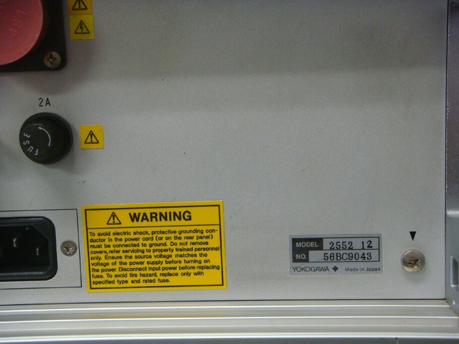 YOKOGAWA 2552-12 1200V 25mA DC Standard Source