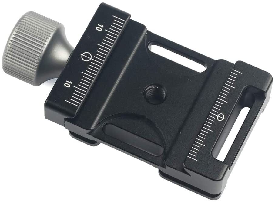 Leofoto DC-38Q 38mm Screw-Knob Clamp W/ BPL-50N Plate /W Strap Bosses