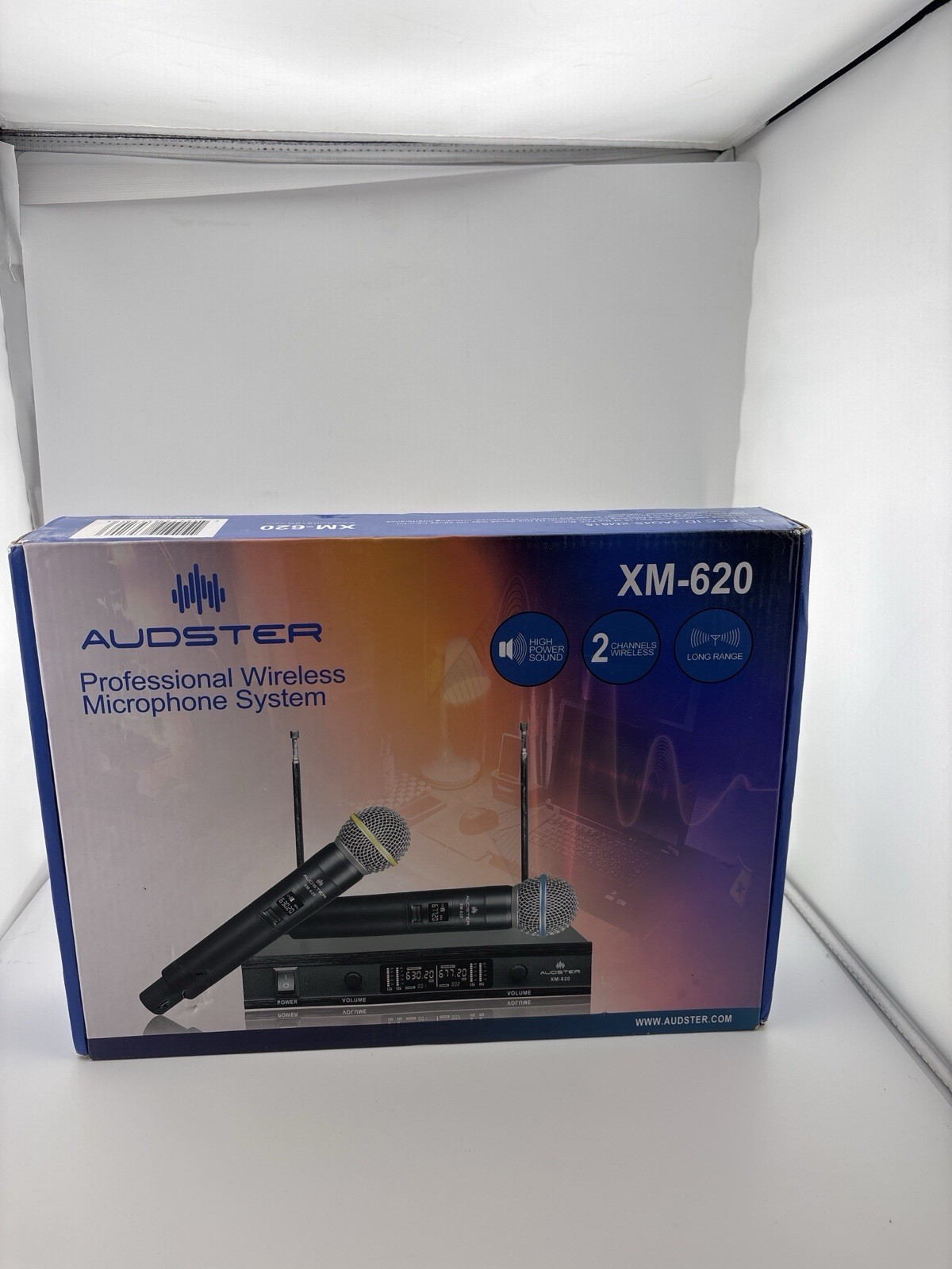 Audster XM-620 Professional Wireless Microphone System 2 Channel Handheld