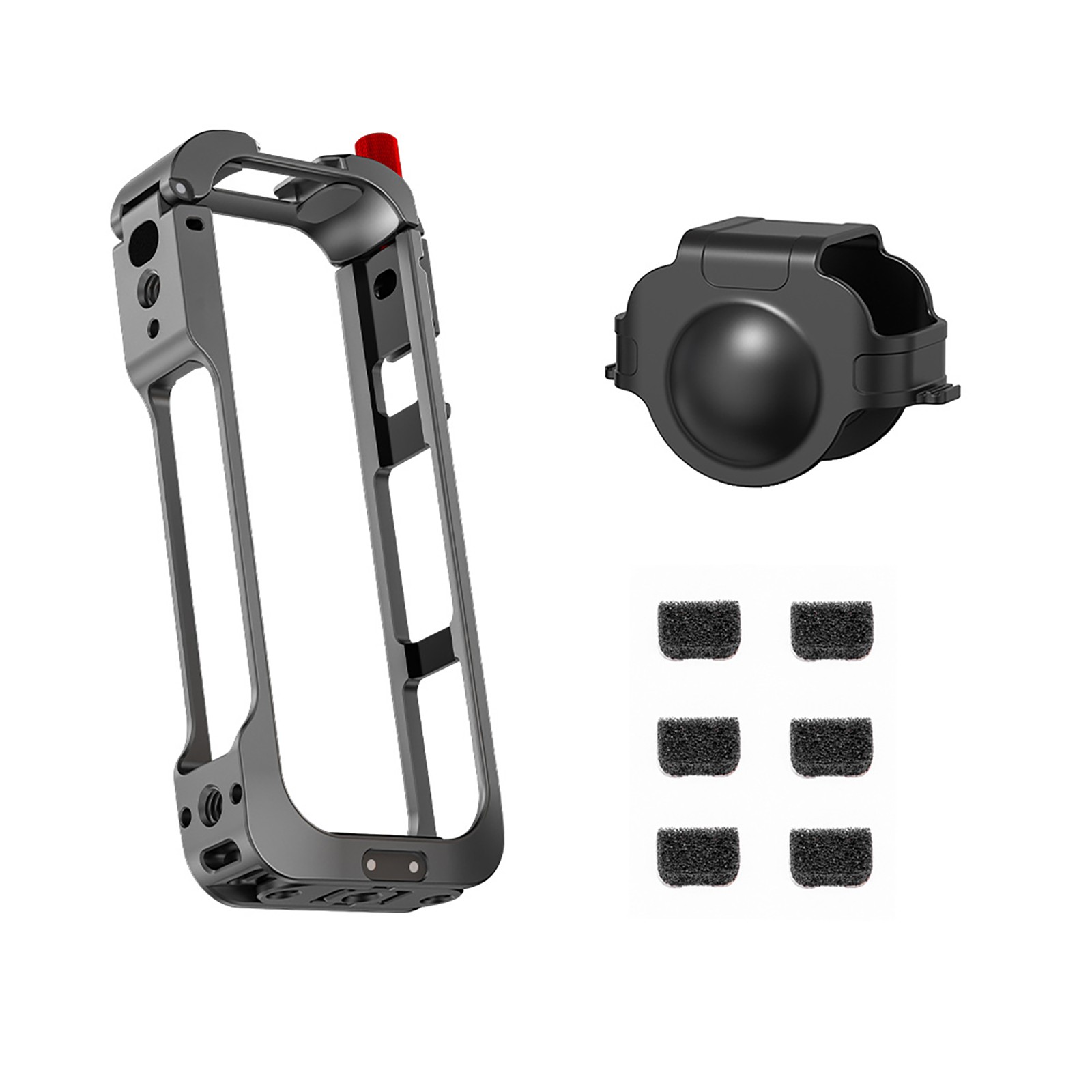 Cold Shoe Connector Protective Frame Housing with Lens Cap Kit For Insta360 X5