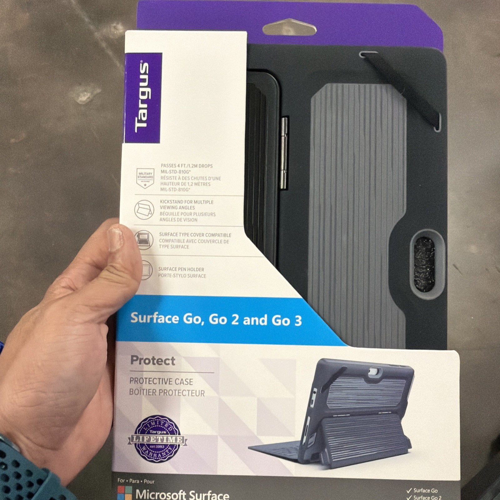 Targus Protect Case for Microsoft Surface Go Go 2 Go 3 Black THZ779GL New