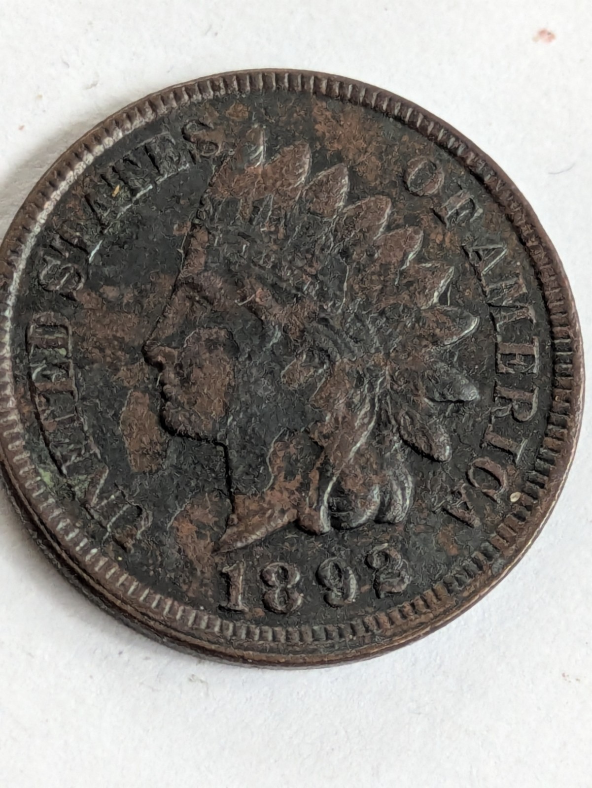 1893 INDIAN HEAD CENT As Shown Fine + Details