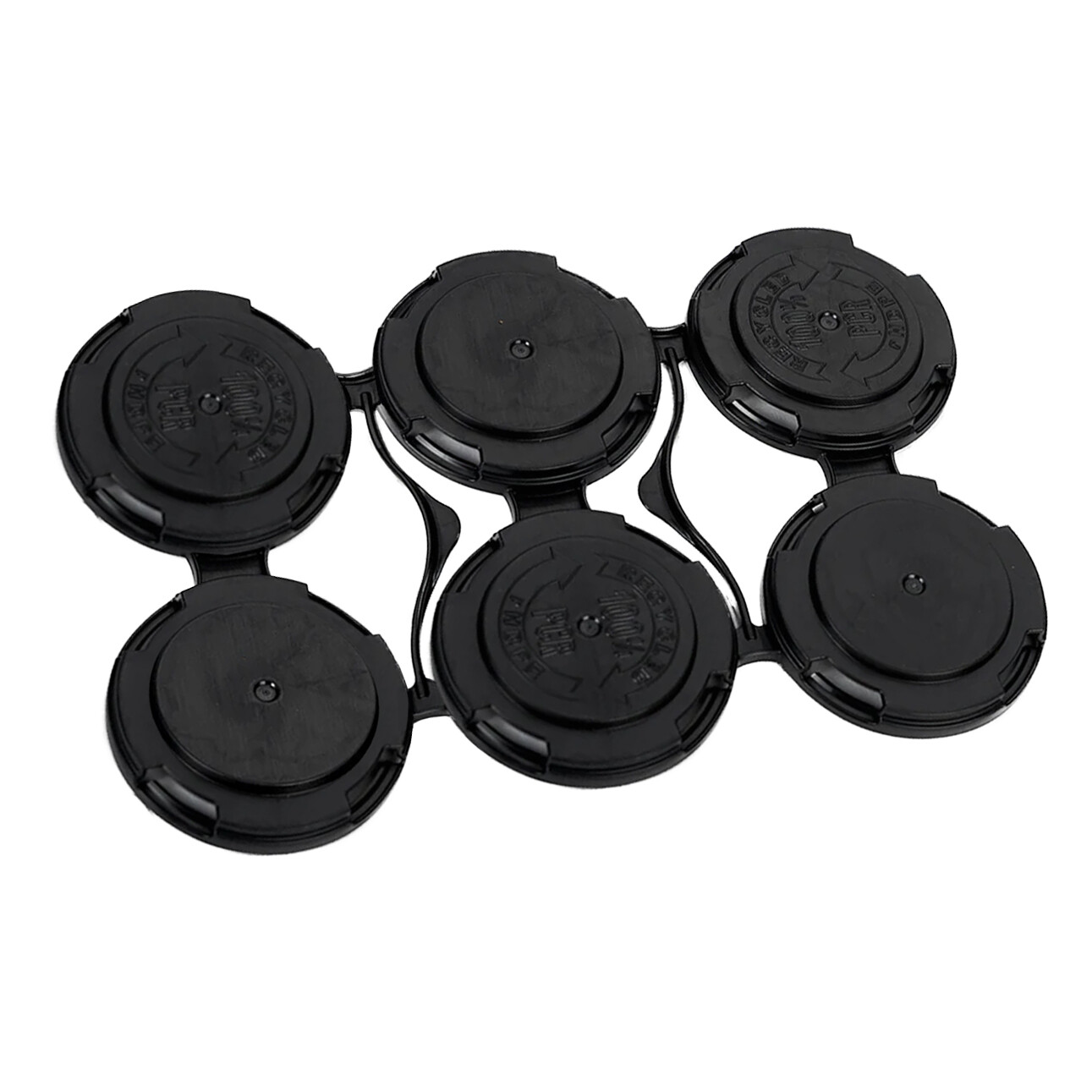 Home Brew Ohio 6 Pack Can Holder in Black 1 Count