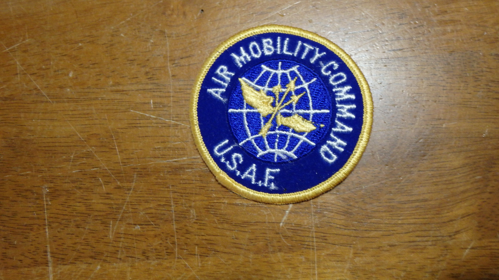 U S AIRFORCE AIR MOBILITY COMMAND TOM CAT JET FIGHTER   PATCH  BX T #5