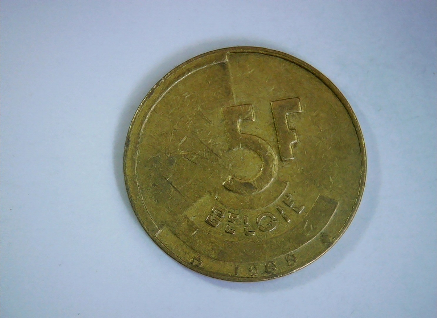 Belgium 1988 5 Francs Coin