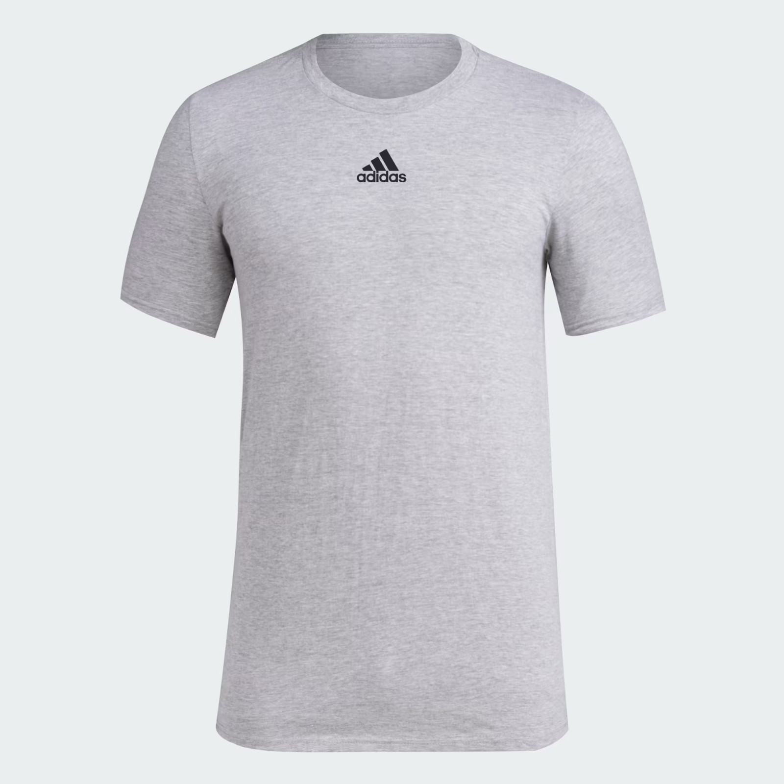 Adidas Mens PreGame Badge of Sport Short Sleeve Tee Grey HT3962 Retail $30