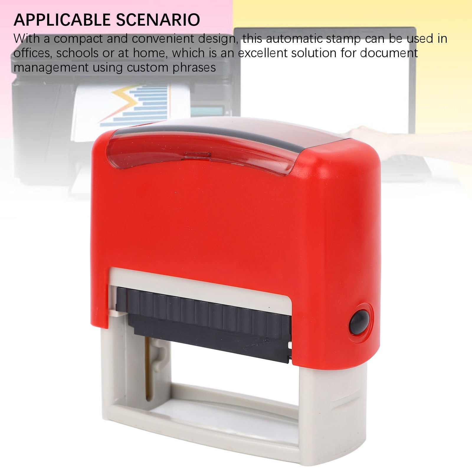 Self Inking Stamp Automatic Press Spare  Custom Date Number Letter Symbol Comb