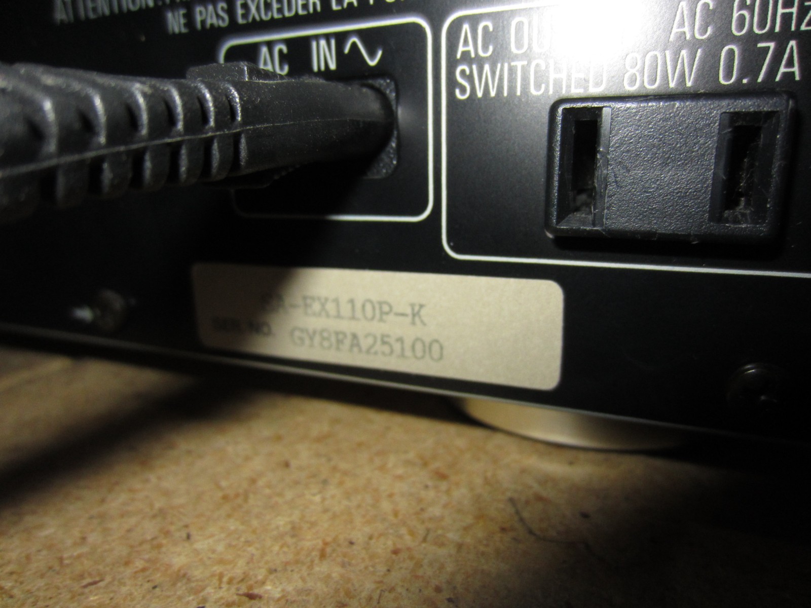 Technics SA-EX110 AV Control AM/FM Stereo Receiver With Remote Bundle. Works!