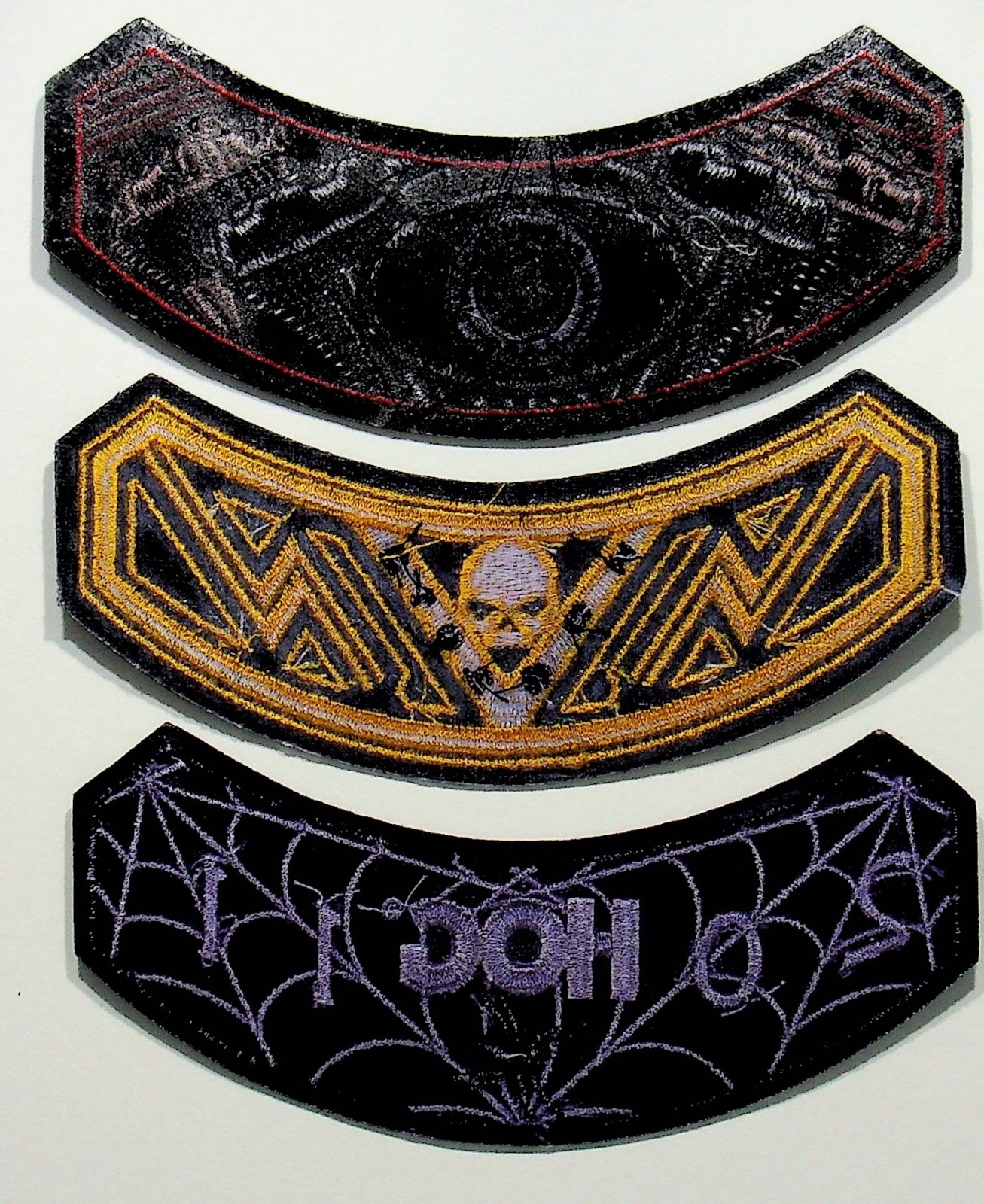 Three Collectable Harley Davidson Hog Patches -KK-62