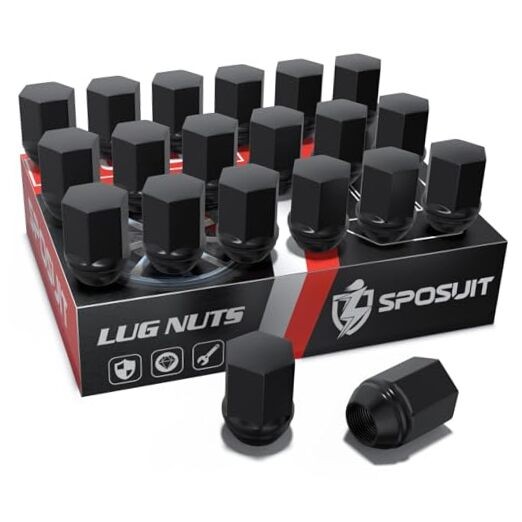 Lug Nuts - Replacement for 2012-2018 RAM M14x1.5 Black 20 Pack OEM HexDrive