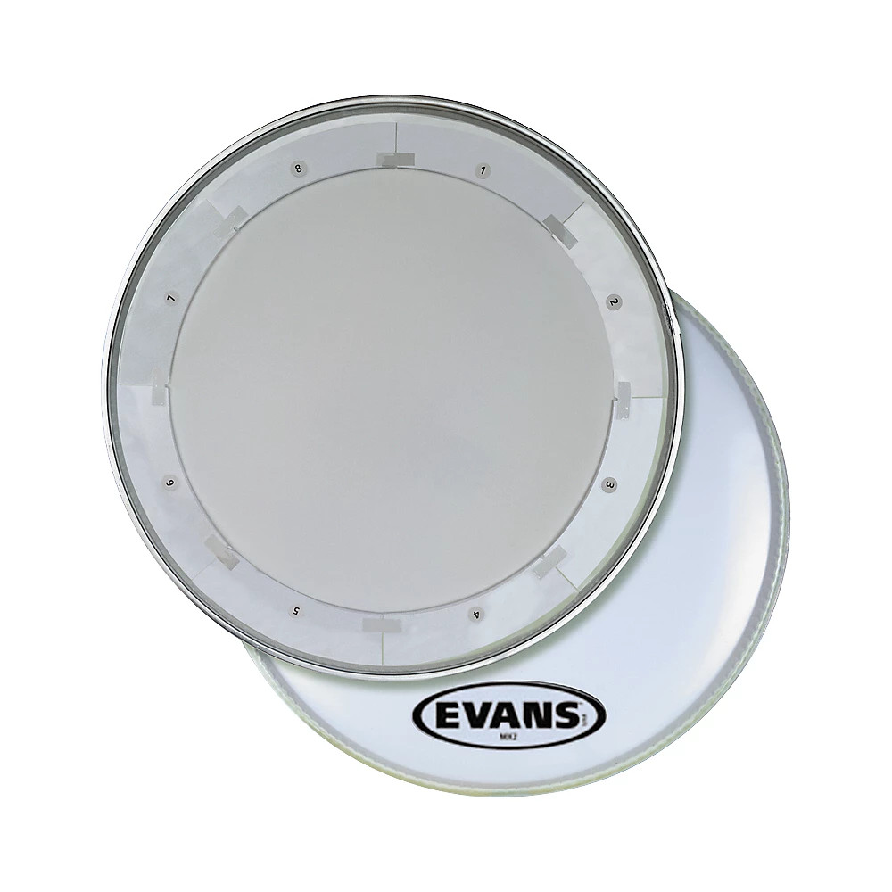 Evans MX1 White Marching Bass Drum Head 18 in.