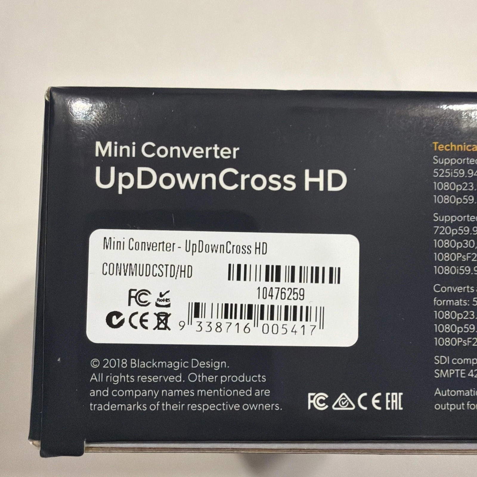 New Blackmagic Mini Converter UpDownCross HD