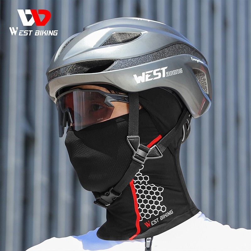 Summer Ice Silk Motorcycle Balaclava Face Mask Cover Breathable Cycling Cap Hat