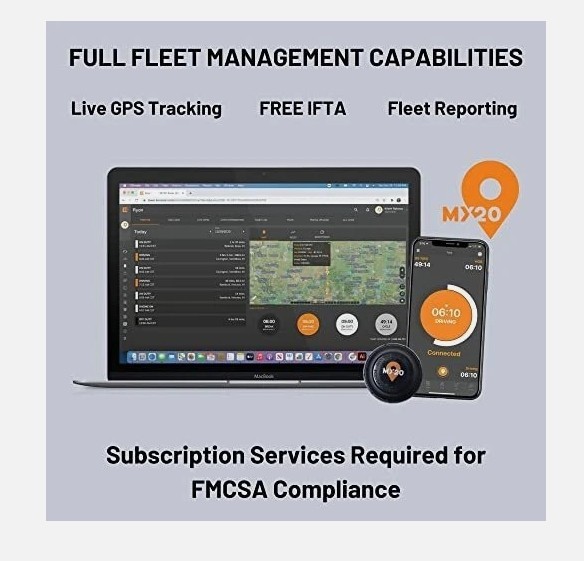 My20 ELD (Electronic Logging Device), Truck GPS Tracking, FMCSA Compliant, 9