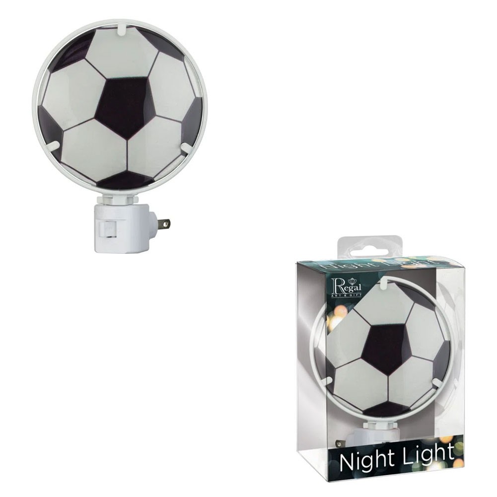 Regal Art & Gift Night Light, Soccer, Metal, 6"H