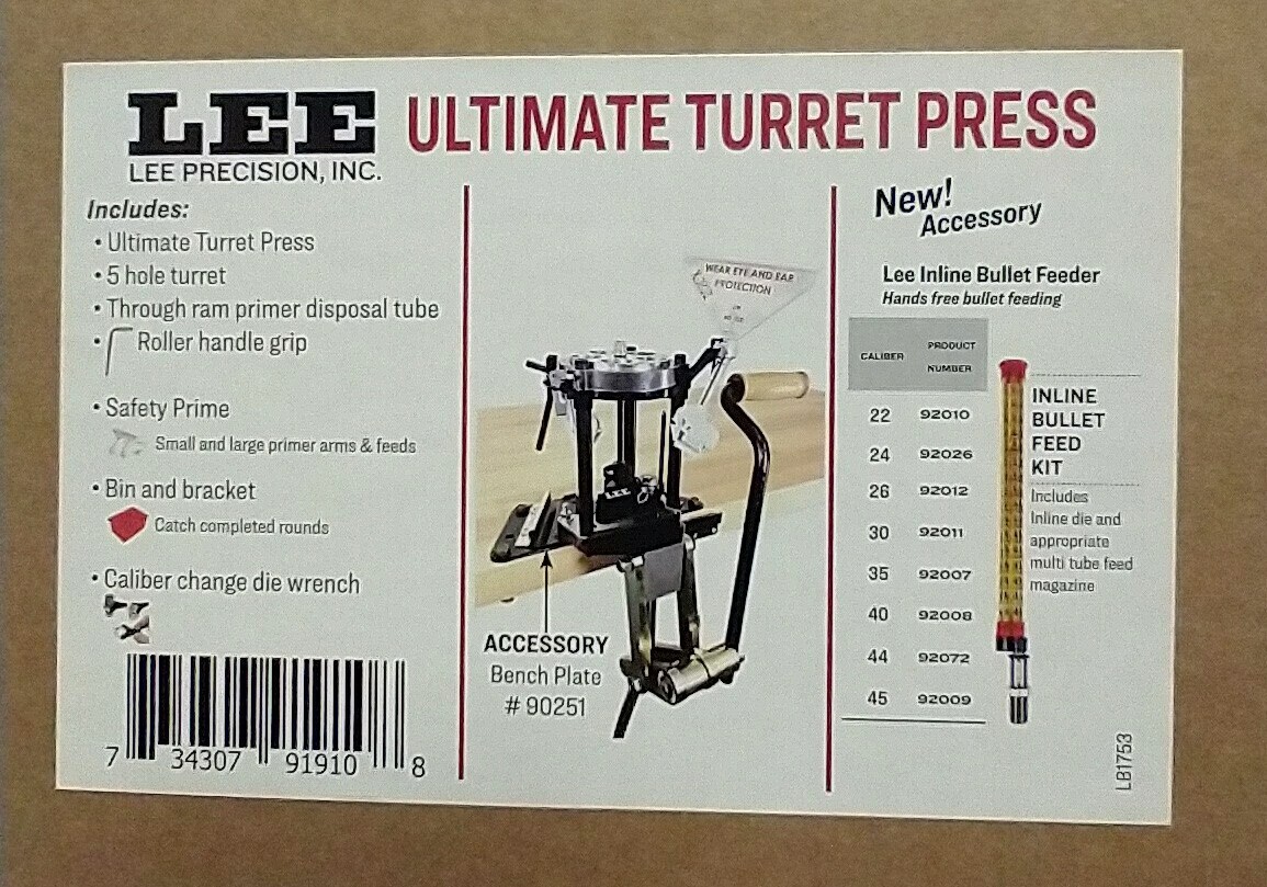 Lee Precision Ultimate Turret Press NEW!!! # 91910