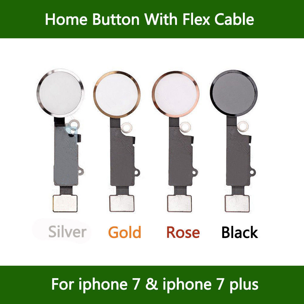 LOT 10 x 5 x Home Button Flex Cable Replacement Assembly For iPhone 7 & 7 Plus